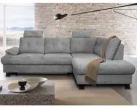 Rohová sedačka Roxy, holubia šedá látka, pravý roh%