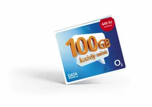 O2 DATOVÁ SIM KARTA - 100 GB MĚSÍČNĚ