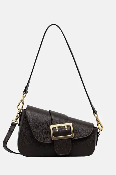 Kožená kabelka Answear.LAB hnědá barva