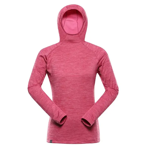 Dámská rychleschnoucí mikina alpine pro rolta neonově růžová l