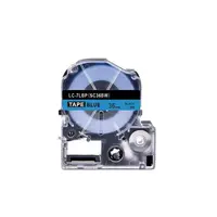 Epson LC-7LBP, SC36BW, 36mm x 8m, černý tisk / modrý podklad, kompatibilní páska