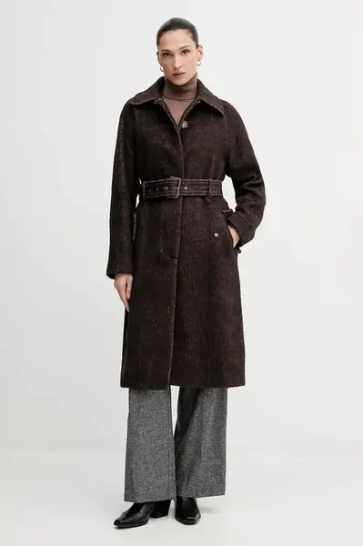 Kabát s příměsí vlny Sisley