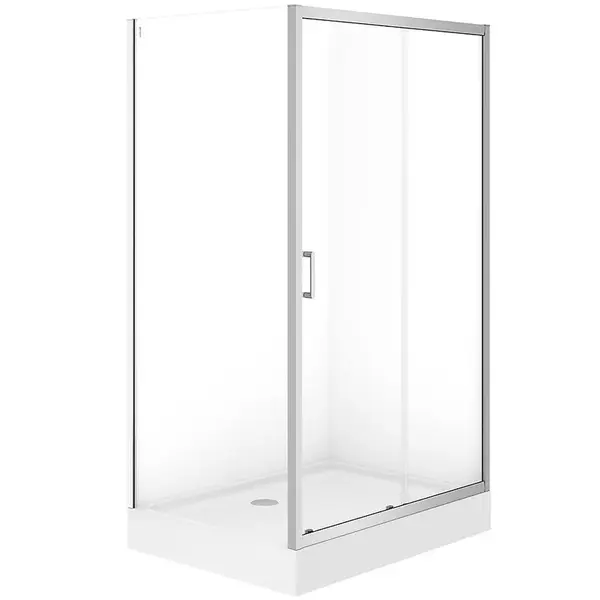 Sprchový kút obdĺžnikový Brasco Slide 120x90x190 chróm S168-014