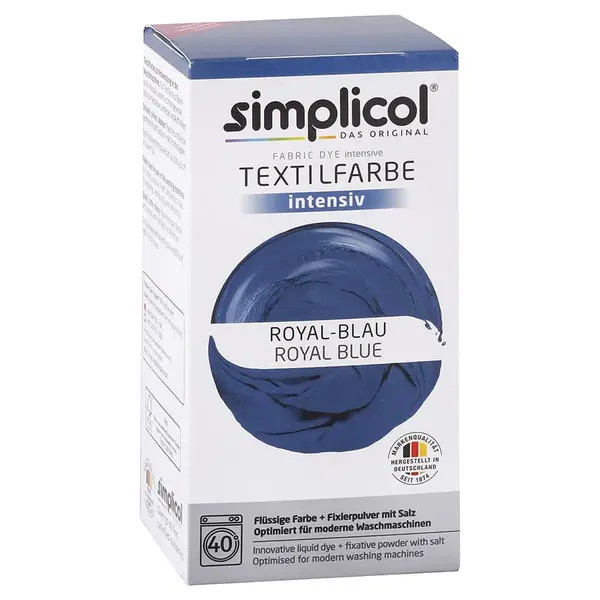 Simplicol barva na textil Královská modrá 150ml + 400g