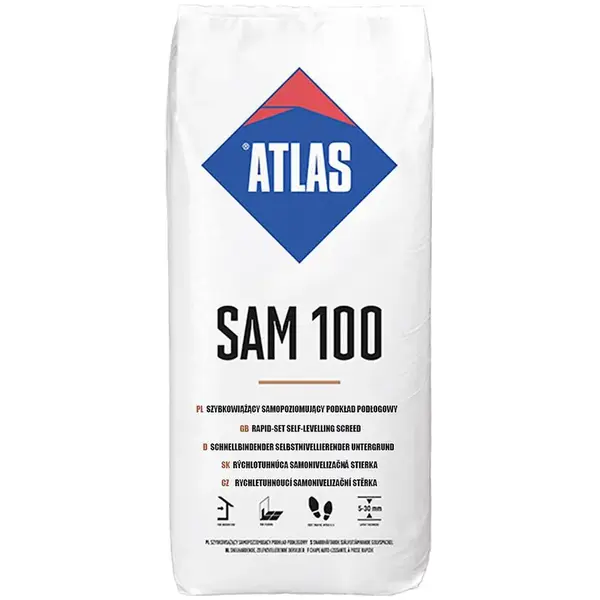 ATLAS Samonivelizačná hmota SAM 100 25 kg