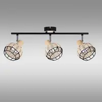 Svítidlo Tajga 93-12227 Černá-Béžovýowa