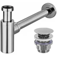 Umývadlový sifón klik-klak univerzálny Rea chróm