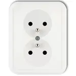 L GPT-2Z Zásuvka Liza dvojitá z/u biela