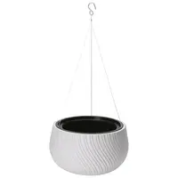 Kvetináč závesný okrúhly  Mika 32 biely