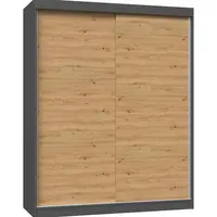 Skříň Iga 160 antracit/artisan B - bez zrcadla