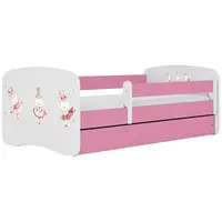 Dětská postel Babydreams+SZ+M růžová 70x140 Tančící králíčci