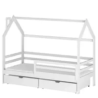 Posteľ Domček  Lila 80x160 biela