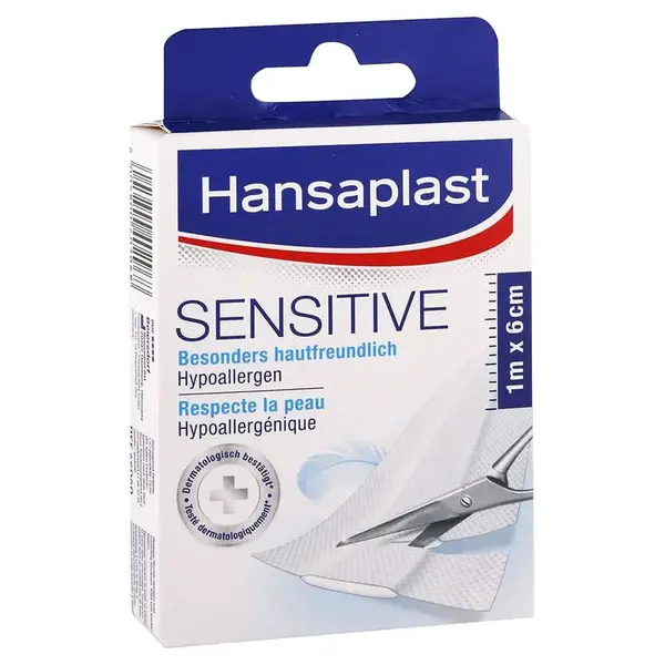 Hansaplast Sensitive hypoalergenní náplast na citlivou pokožku 1m x 6cm