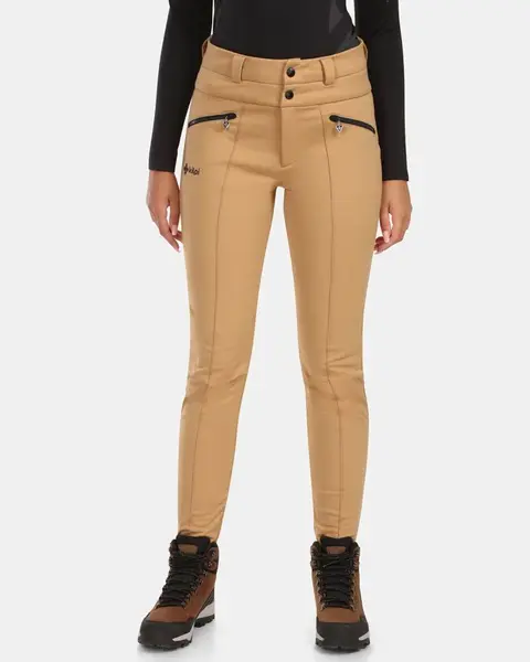 Dámské lyžařské softshellové kalhoty kilpi maura-w béžová 42s