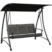 Zahradní houpačka šedá 3 místný