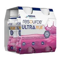 RESOURCE Ultra fruit červené ovoce perorální roztok 4 x 200ml