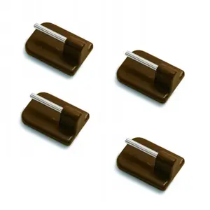 Sada věšáków samolepicích hnědý 4ks