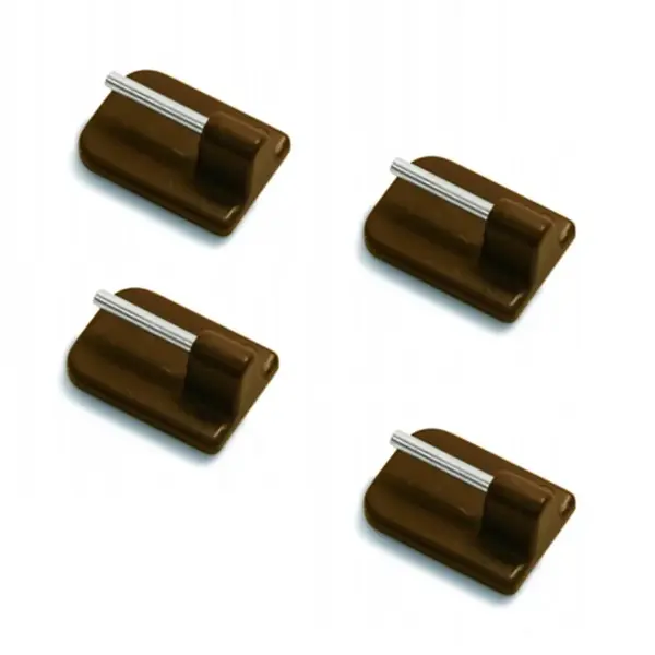 Sada věšáków samolepicích hnědý 4ks