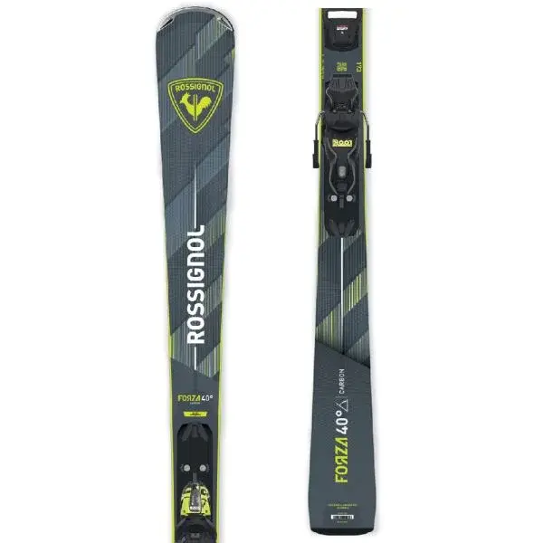 Rossignol FORZA 40' CA XPRESS + XPRESS 11 GW Unisex zjazdové lyže, tmavo sivá, veľkosť