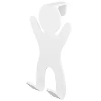 Věšák dvojitý 06654 bílý Bisk