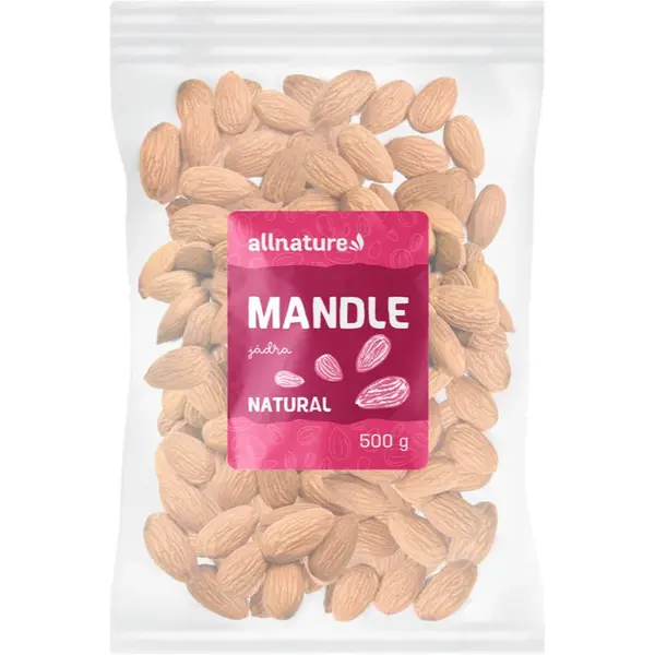 Allnature Mandle natural ořechy natural 500 g