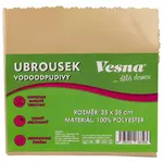 Ubrousek 35x35 vodoodpudivá úprava béžová