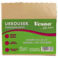 Ubrousek 35x35 vodoodpudivá úprava béžová