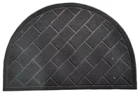 M.A.T. Gumová rohož 40 x 60 cm půlkruh, černá