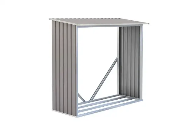 Přístřešek na dřevo  G21 WOH 136 - 182 x 75 cm, šedý