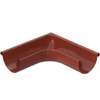 Roh pro okapový žlab vnější 64-066 ocel  125 mm Bryza cihlová RAL 8004