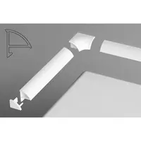 RAVAK 10 ° Sada na kryciu lištu 6 biela B440000001