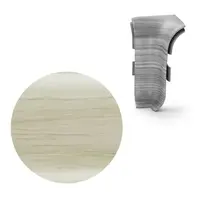 Vnitřní roh k soklu Naturel javor patina , PVC dĺžka 0,5 cm, výška hrany 56 mm, NATNGTW28