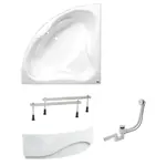 Rohová vaňa Laguna Cornelia 140x140 cm akrylát ľavá aj pravá SIKOCO1400ANP