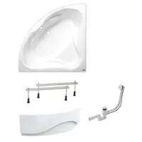 Rohová vaňa Laguna Cornelia 140x140 cm akrylát ľavá aj pravá SIKOCO1400ANP