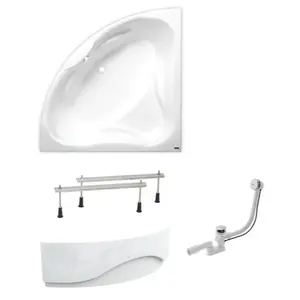 Rohová vaňa Laguna Cornelia 140x140 cm akrylát ľavá aj pravá SIKOCO1400ANP