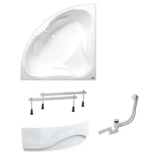 Rohová vaňa Laguna Cornelia 140x140 cm akrylát ľavá aj pravá SIKOCO1400ANP