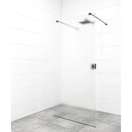 Sprchová zástena Walk-in 90 cm SAT vo farbe profilu čierna SATBWI90MSZAVC