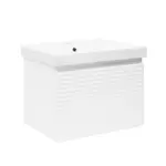 Kúpeľňová skrinka s umývadlom Naturel Savona 58x43x44,8 cm biela lesk SAVONA60BIU1