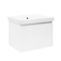 Kúpeľňová skrinka s umývadlom Naturel Savona 58x43x44,8 cm biela lesk SAVONA60BIU1