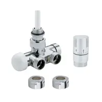 Termostatická sada ISAN rohová jednobodová pravá biela O39BWAR146