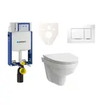 Cenovo zvýhodnený závesný WC set Geberit na zamurovanie + WC Laufen Laufen Pro Nordic SIKOGE2H5