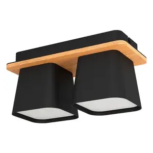 Stropné osvetlenie Eglo RUSCIO čierna 390007