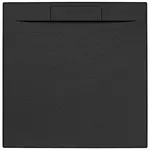 Sprchová vanička štvorcová SAT Fusion 90x90 cm liaty mramor Grafito SATFU9090G