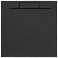 Sprchová vanička štvorcová SAT Fusion 90x90 cm liaty mramor Grafito SATFU9090G