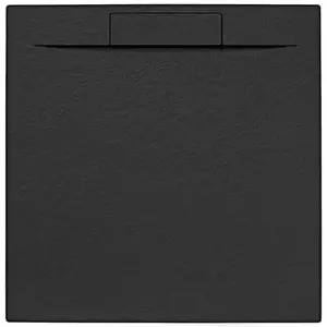 Sprchová vanička štvorcová SAT Fusion 90x90 cm liaty mramor Grafito SATFU9090G