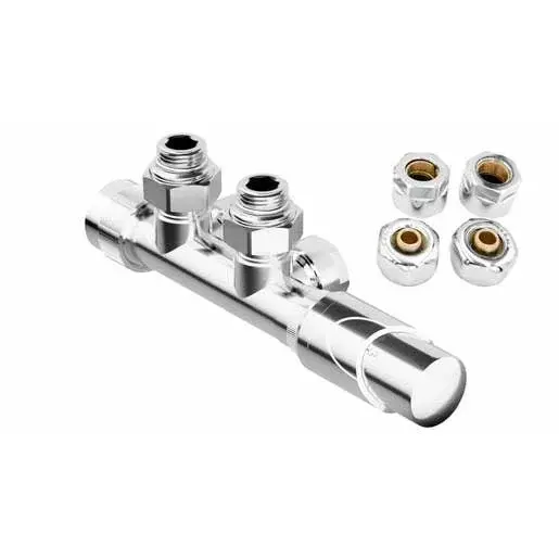 HOPA Hybrid-Sada ventil pre ústredné vykurovanie chróm VENTILSADASPC