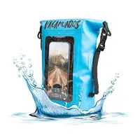 Voděodolný vak FIXED Float Bag s kapsou pro mobilní telefon 3L, vandrácký speciál, modrá