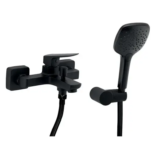 Vaňová batéria Novaservis Nobless Ego s vaňovým setom 150 mm čierna matná 43020,5