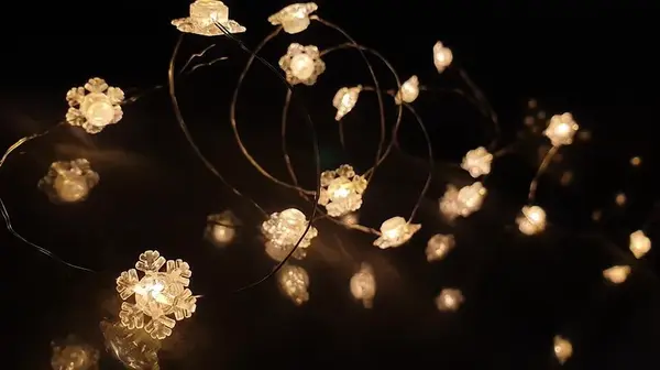 Vianočné svetielka 50l snehové vločky 19/19/nik bat ww