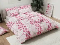 Bavlněné povlečení LISTY růžové